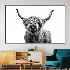 Fanny Scottish Highland Cow Cattle Art Print Farmhouse Wall