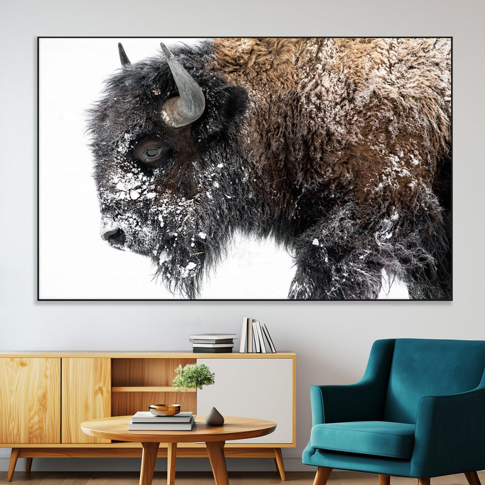 American Bison Wall Art Print – Majestic Buffalo Canvas