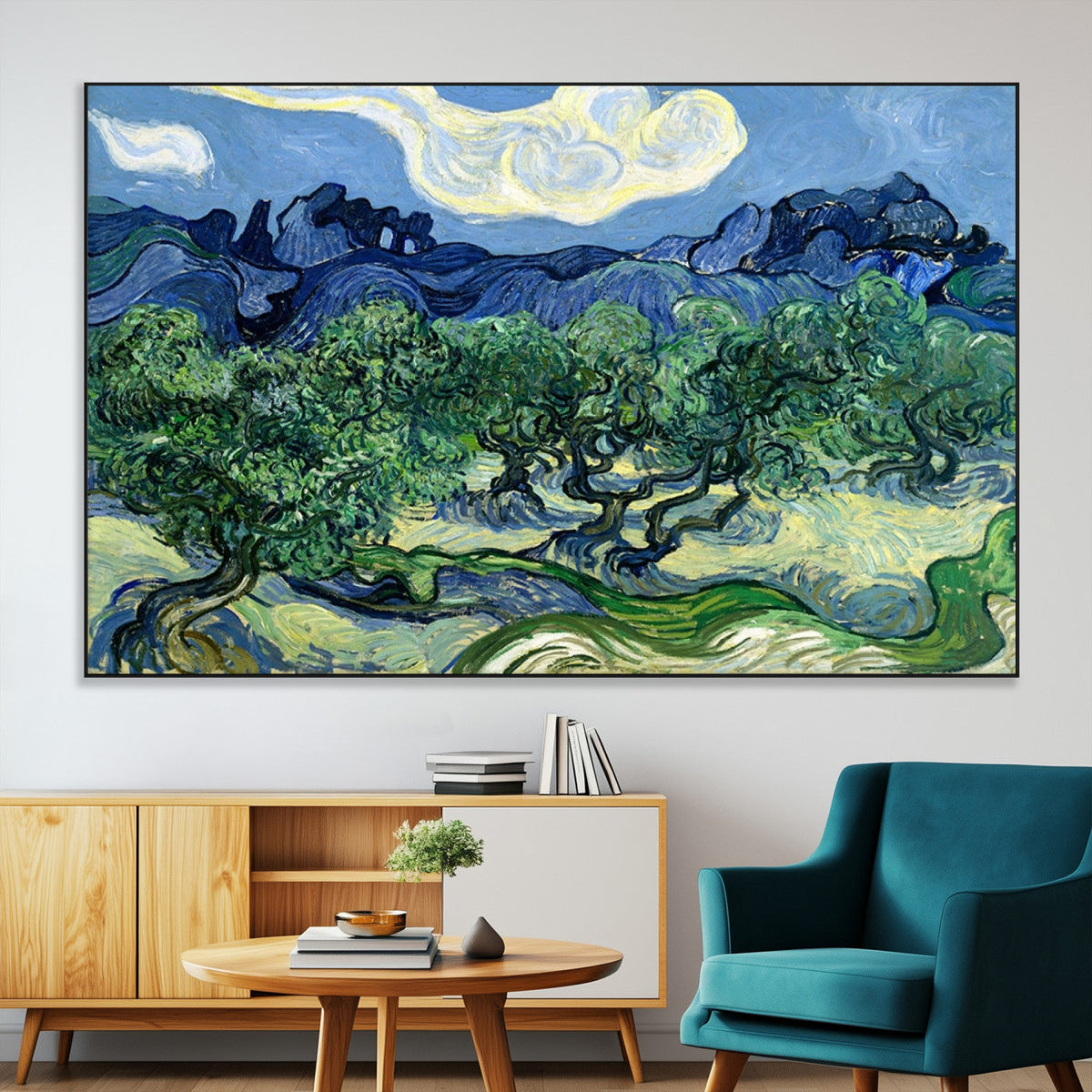Olive Trees Van Gogh Wall Art Canvas Print
