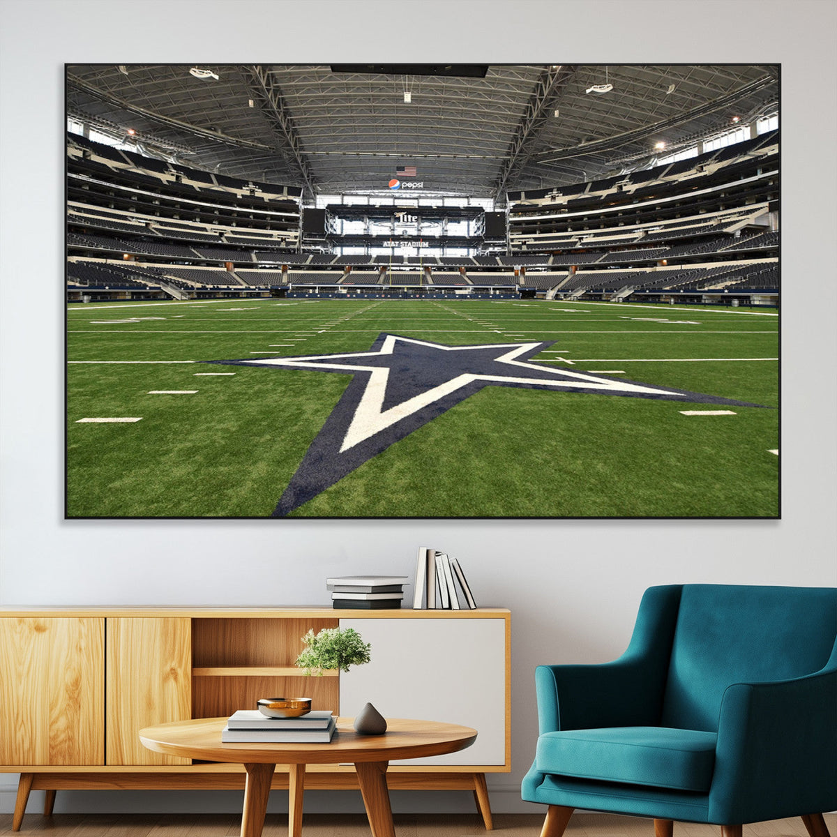 Dallas Cowboys Football Team Print - Arlington AT&T Stadium