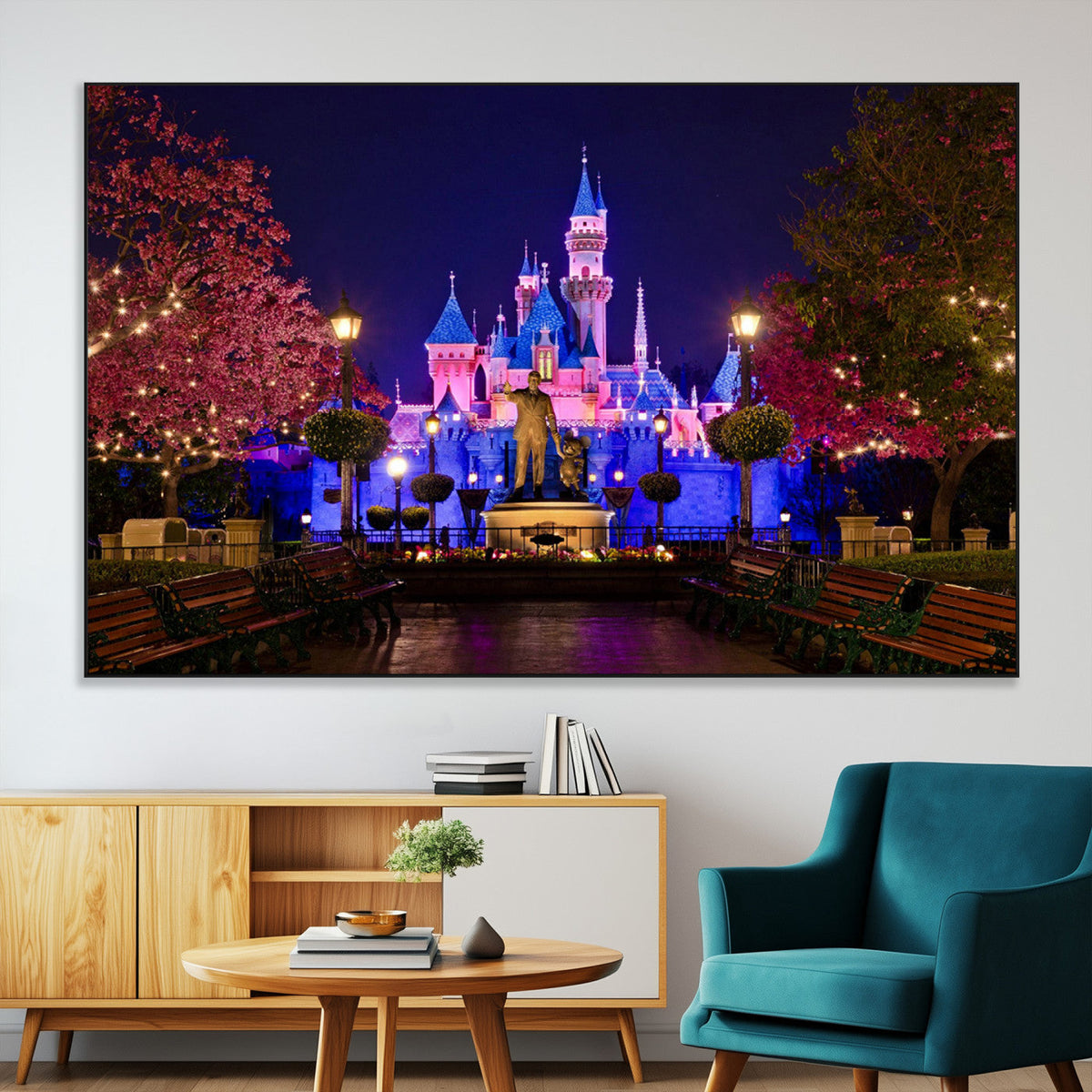 Castle Large Wall Art Disney Magic Kingdom Kids Room Decor -