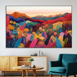 YAYOI KUSAMA Abstract Print - Landscape Canvas Wall Art