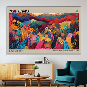 Yayoi Kusama Wall Art Canvas Print, Abstract Art, Large