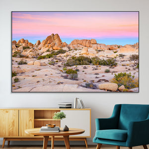 Vibrant Sunset Sky Wall Art Canvas Print – Framed Joshua