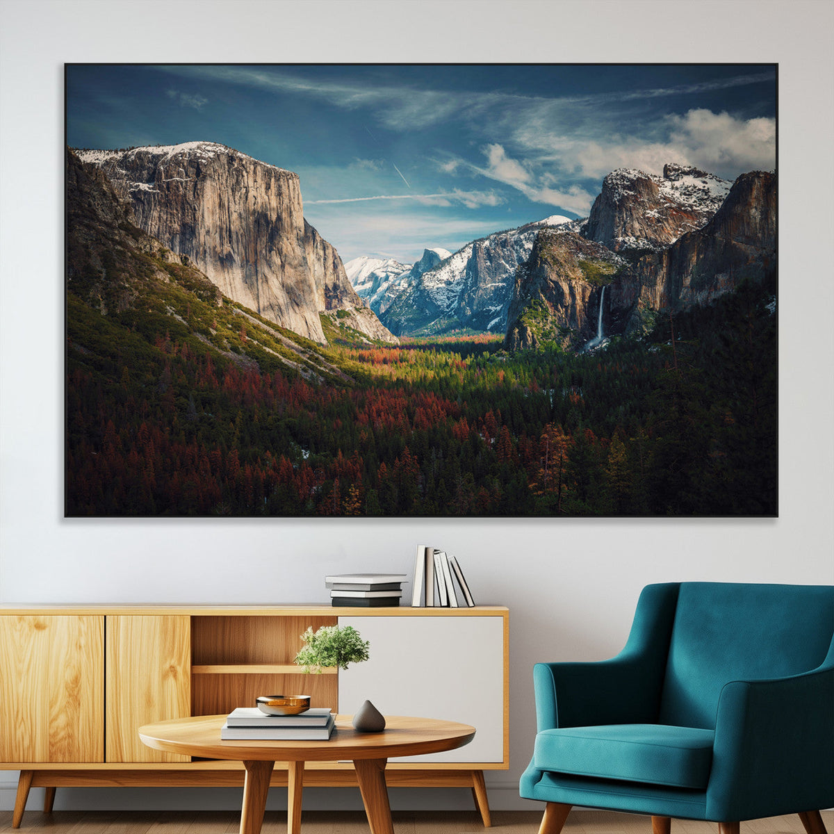Yosemite National Wall Art Canvas Print – Framed Mountain