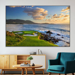 Pebble Beach Golf Links Wall Art Canvas Print – Iconic