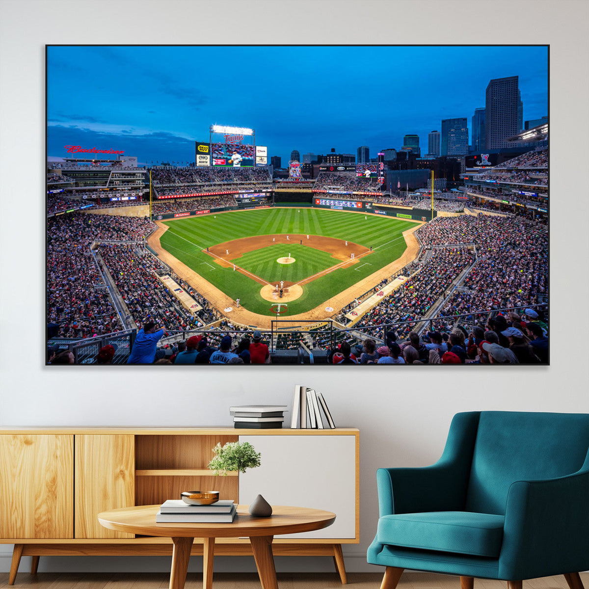 Target Field Stadium Wall Art Canvas Print – Minnesota Twins