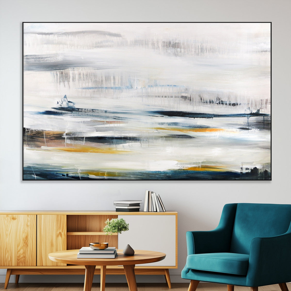 Soft Color Abstract Canvas Print