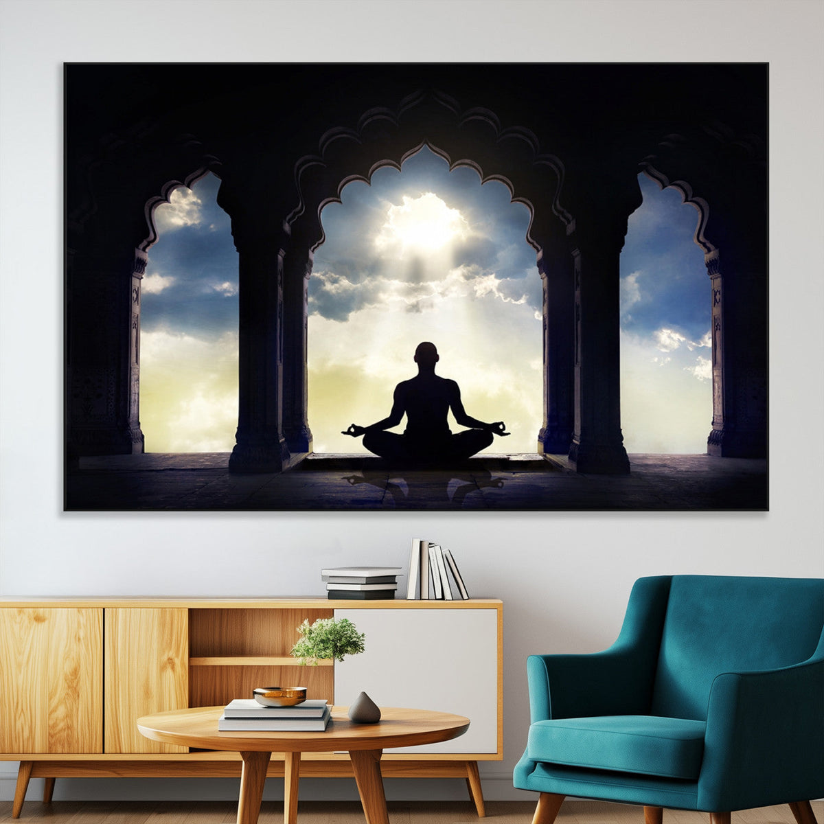 Women and Yoga Wall Art Canvas Print