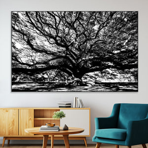 Mighty Angel Oak Wall Art | Angel Oak Tree Art Print