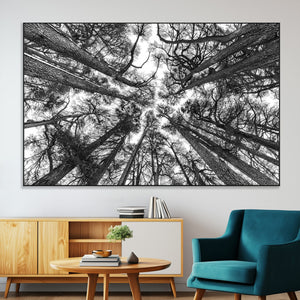 Trees Contemporary Art Canvas Print