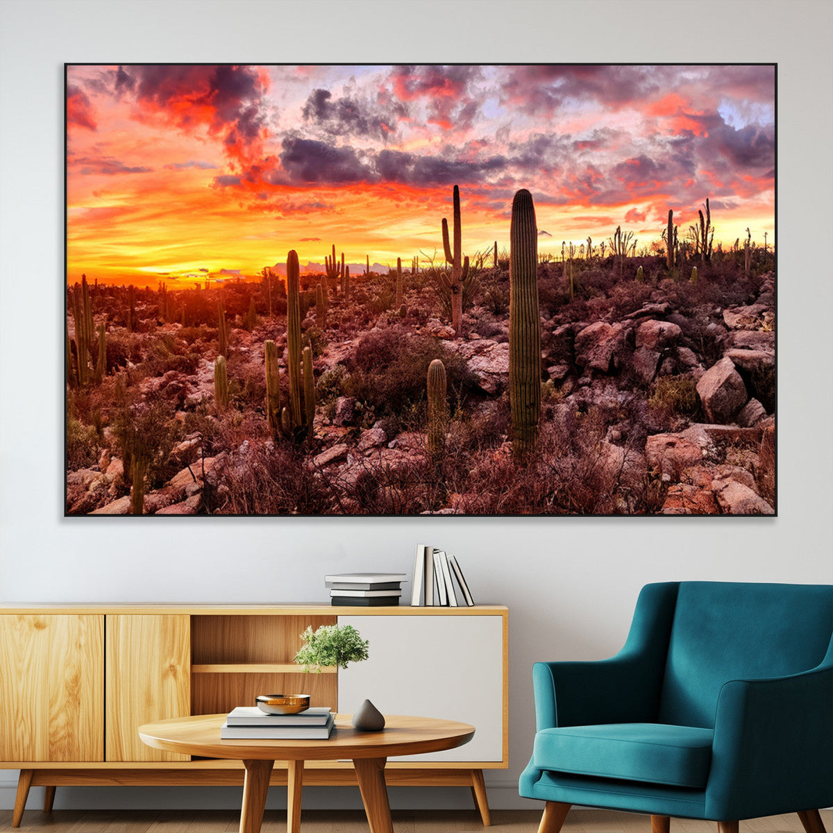 Arizona Desert Print, Western Cowboy Wall Art Print
