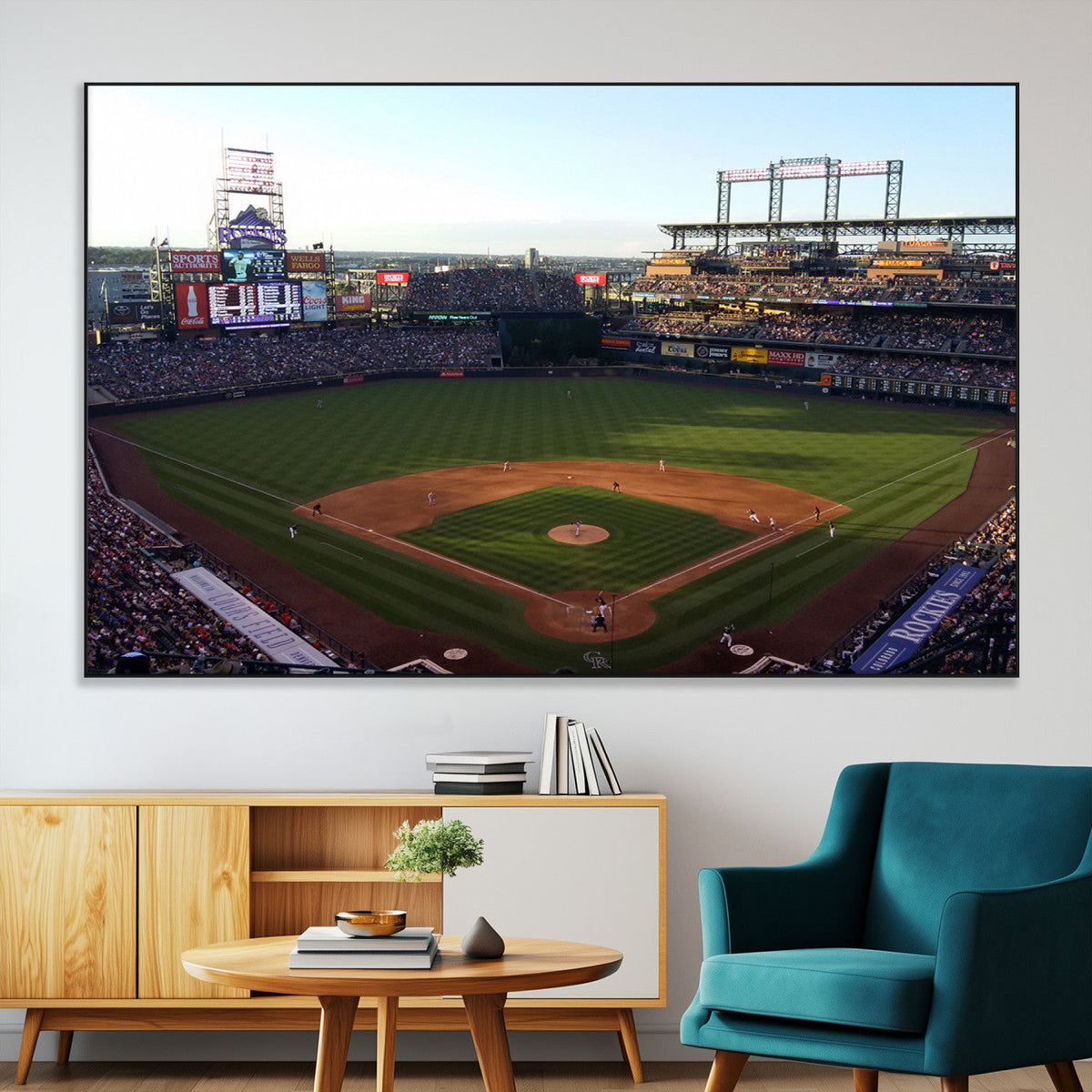 Colorado Rockies Coors Field Wall Art Canvas Print - MLB