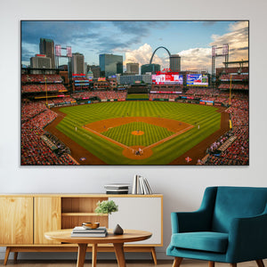 St. Louis Cardinals Baseball Team Print - Busch Stadium Wall