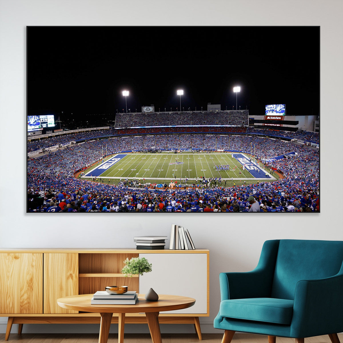 Buffalo Bills Wall Art - Buffalo Bills Stadium Canvas Print,