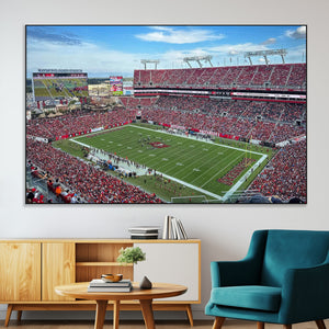 Florida Tampa Raymond James Stadium Wall Art Canvas Print -