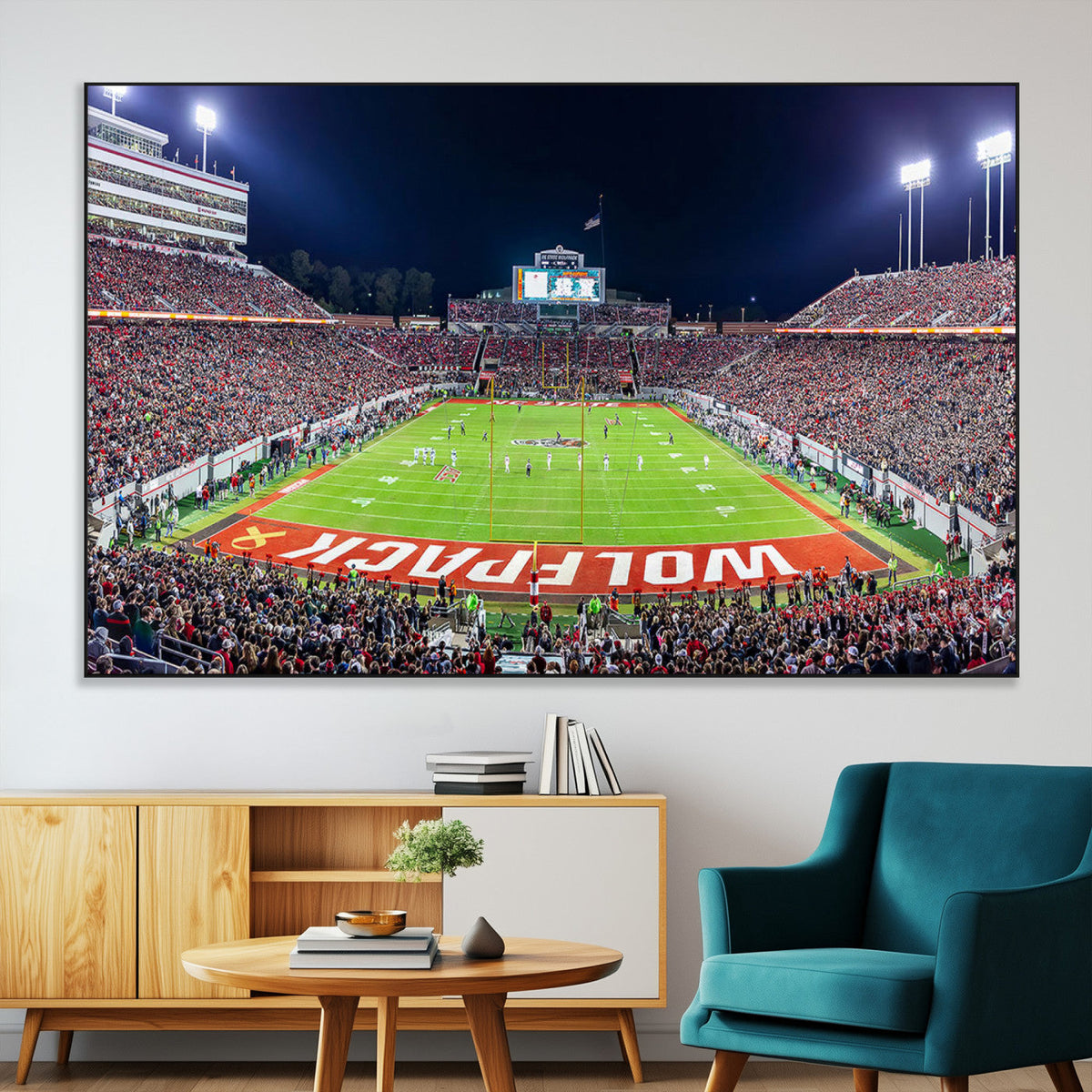 NC State Wolfpack Canvas Print - Raleigh Carter-Finley