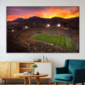 Colorado Buffaloes Football Team Print - Boulder Folsom