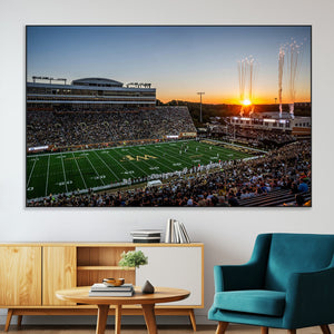 Demon Deacons Football Team Print Canvas- Winston-Salem