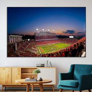 Wolfpack Football Team Wall Art Print - Raleigh