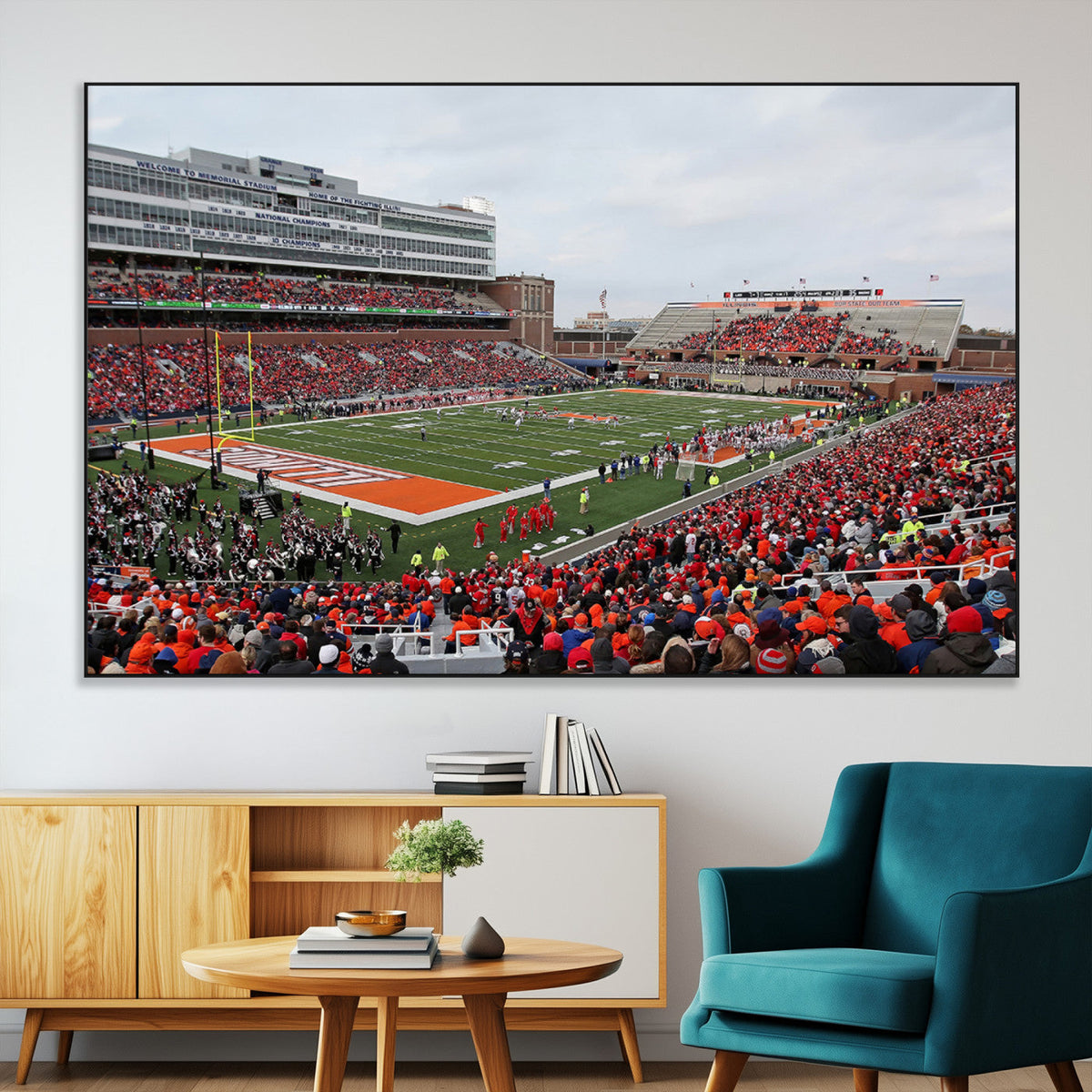 University of Illinois Fighting Illini Football Team Print -