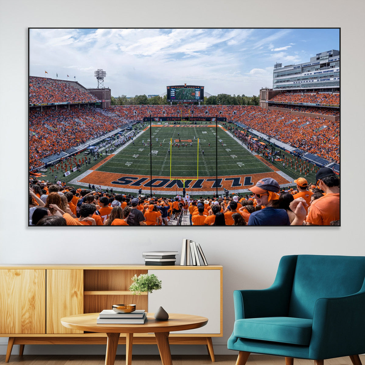 University of Illinois Fighting Illini Football Team Print