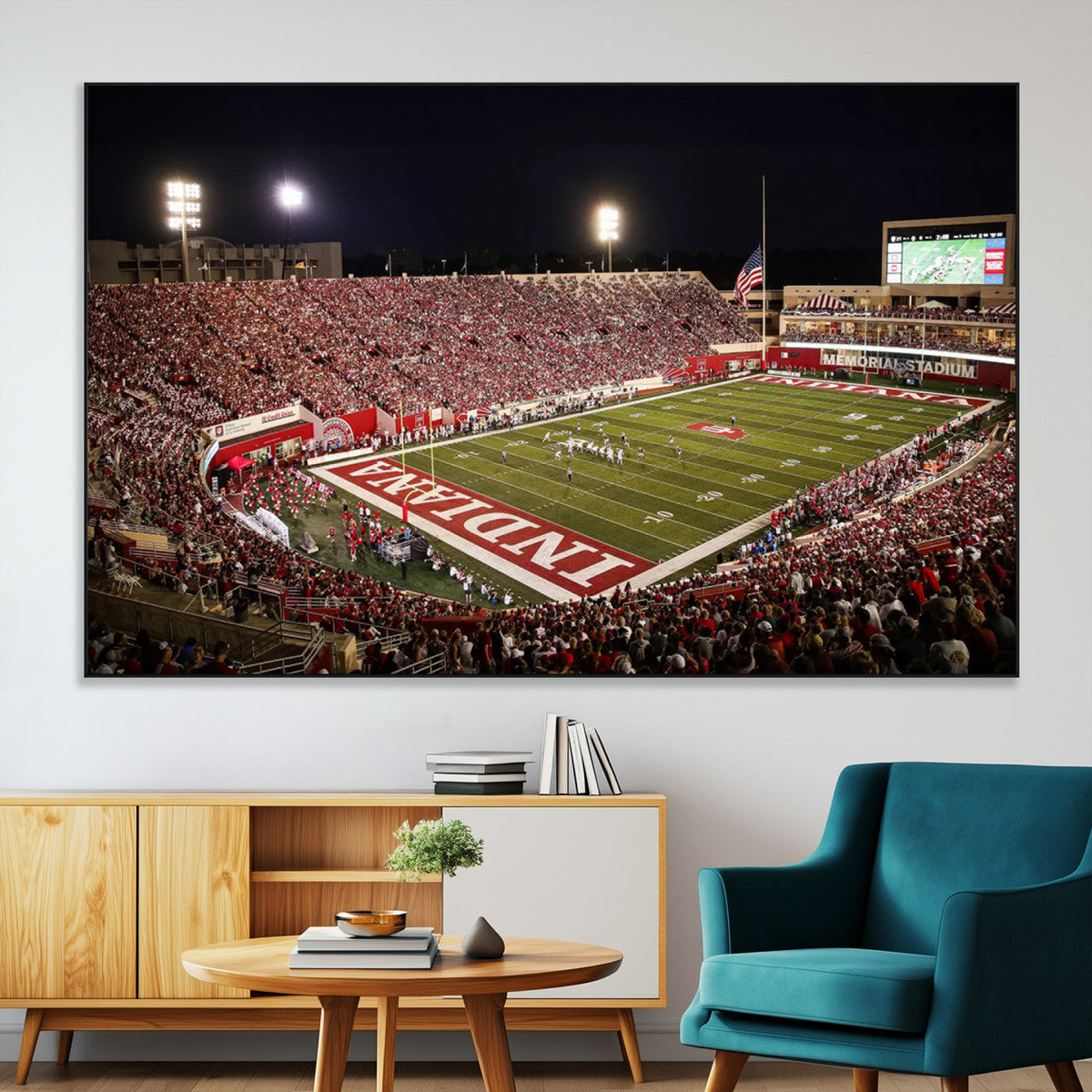 Indiana University Hoosiers Football Team Print Canvas -