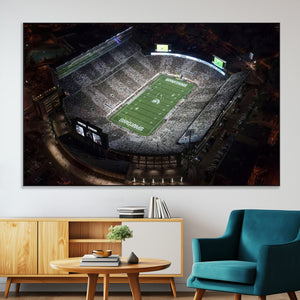 Michigan State Spartans Football Team Print - East Lansing