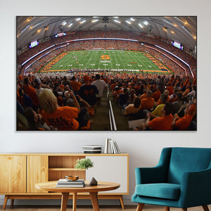 Syracuse University Orange Football Canvas Print, Football