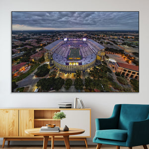 The Louisiana State University Tigers Football Team Print -
