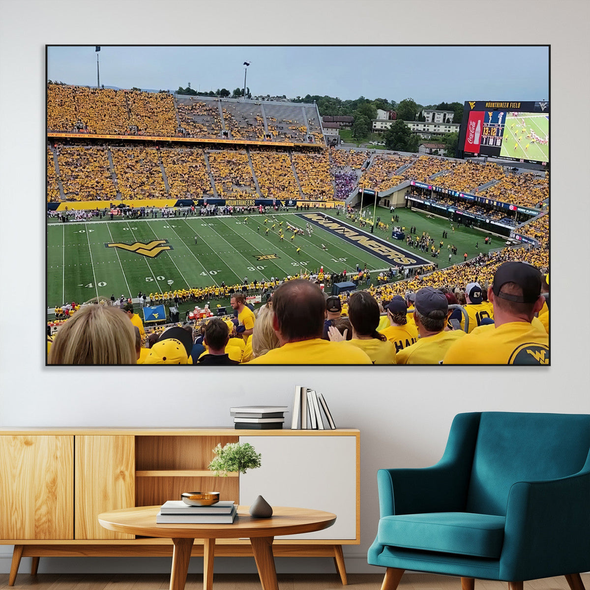 Puskar Stadium Canvas Print Wall Art - Morgantown Print -