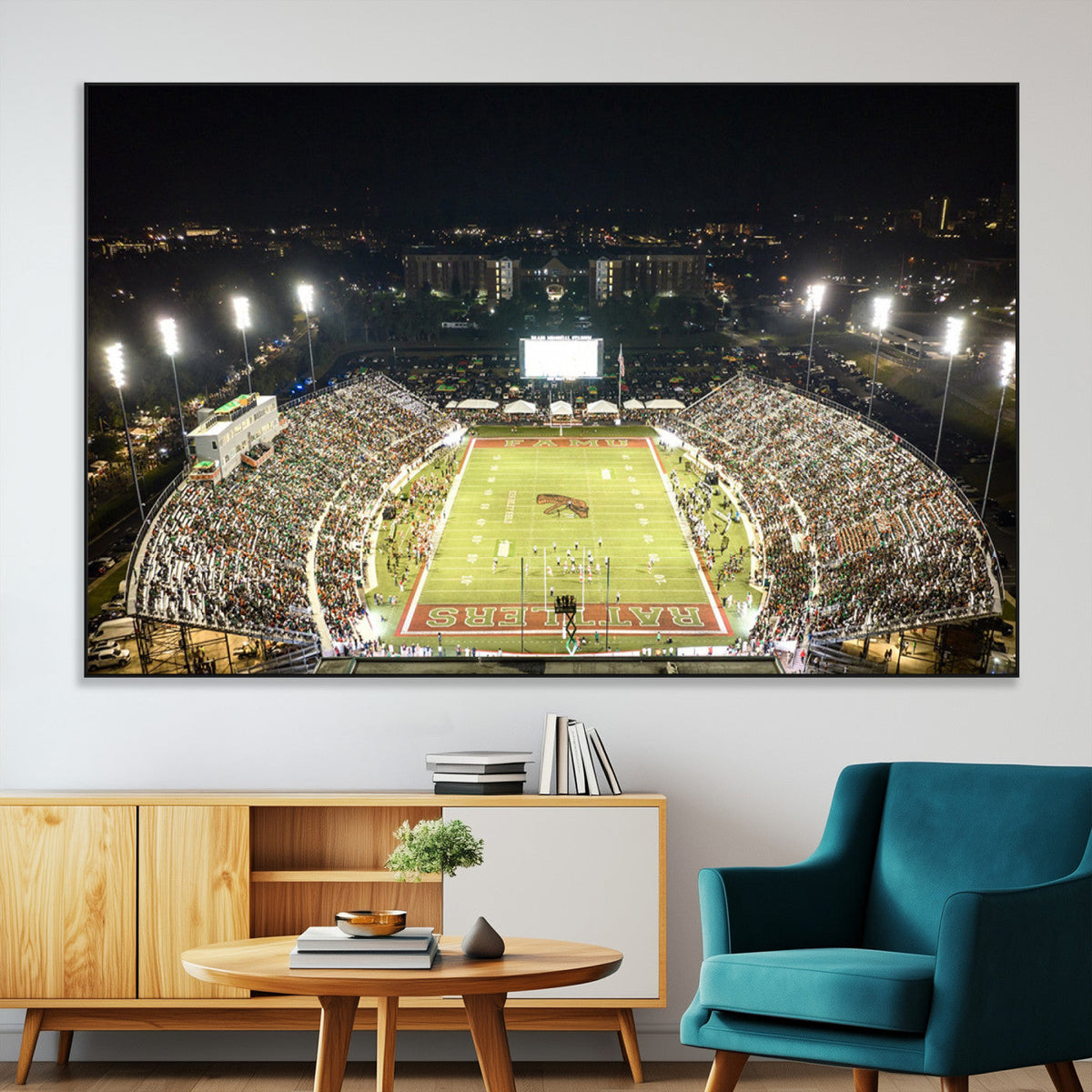 Florida A&M Rattlers Football Team Print - Tallahassee Bragg