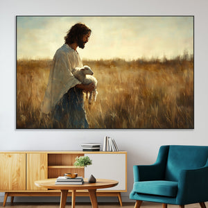 Jesus the Good Shepherd Wall Art Canvas Print -
