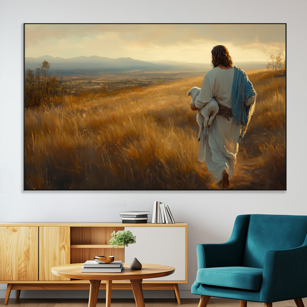Jesus the Good Shepherd Wall Art Canvas Print -