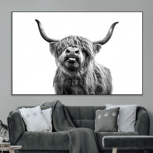 Fanny Scottish Highland Cow Cattle Art Print Farmhouse Wall