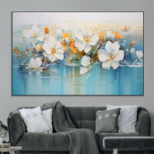 Abstract Flower Wall Art Canvas Print