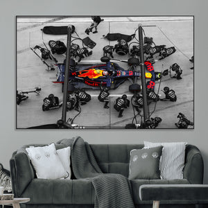 RedBull Formula 1 Canvas Wall Art Print