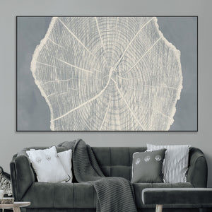 Abstract Tree Ring Wall Art Canvas Print – Nature-Inspired,