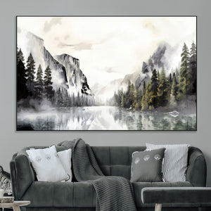Yosemite Valley Wall Art Canvas Print – Framed and Ready to