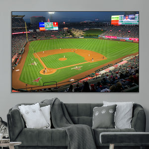 Angel Stadium Aerial Canvas Print – Los Angeles Angels