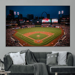 St. Louis Cardinals Baseball Team Print - Busch Stadium Wall