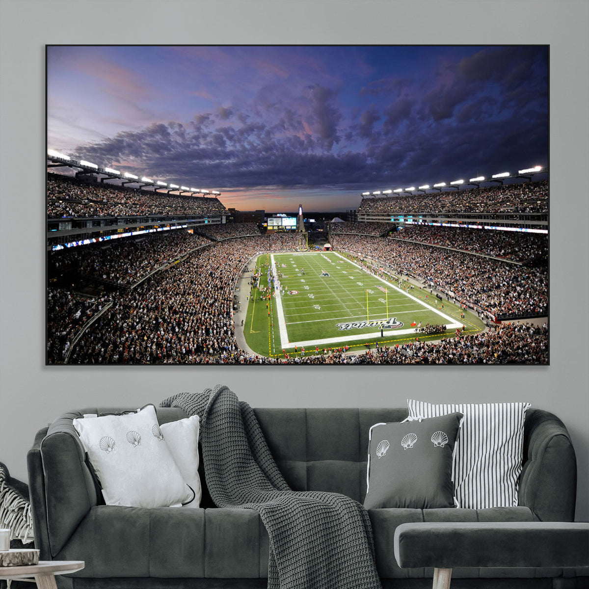 New England Patriots Football Team Print - Foxborough