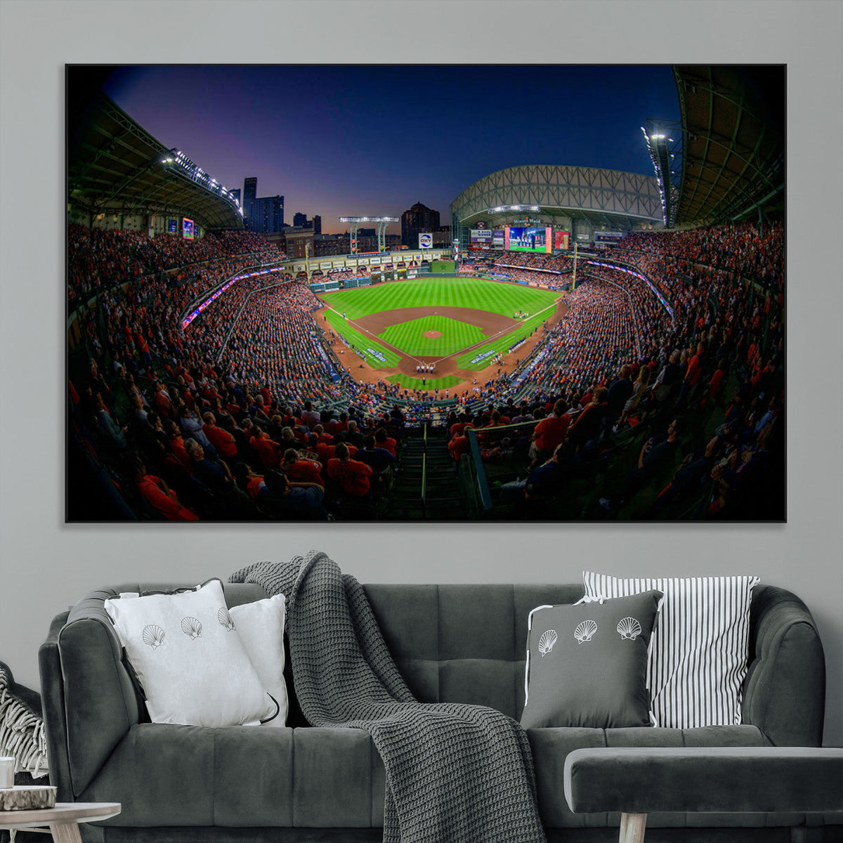 Houston Astros Baseball Print Canvas - Houston Minute Maid
