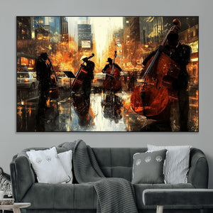 Jazz Wall Art Canvas Print – Colorful Musical Instrument
