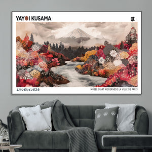 Yayoi Kusama Wall Art Canvas Print – Framed Large Abstract