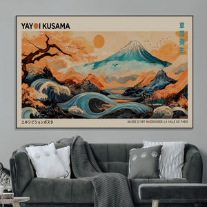 Yayoi Kusama Wall Art Canvas Print – Framed Large Abstract