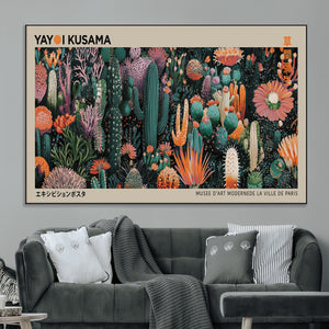 Yayoi Kusama Art Print Canvas – Abstract Mount Fuji Japanese