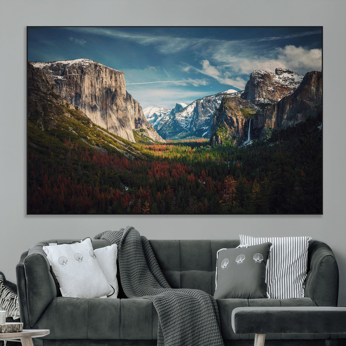 Yosemite National Wall Art Canvas Print – Framed Mountain