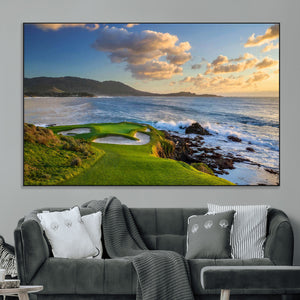 Pebble Beach Golf Links Wall Art Canvas Print – Iconic