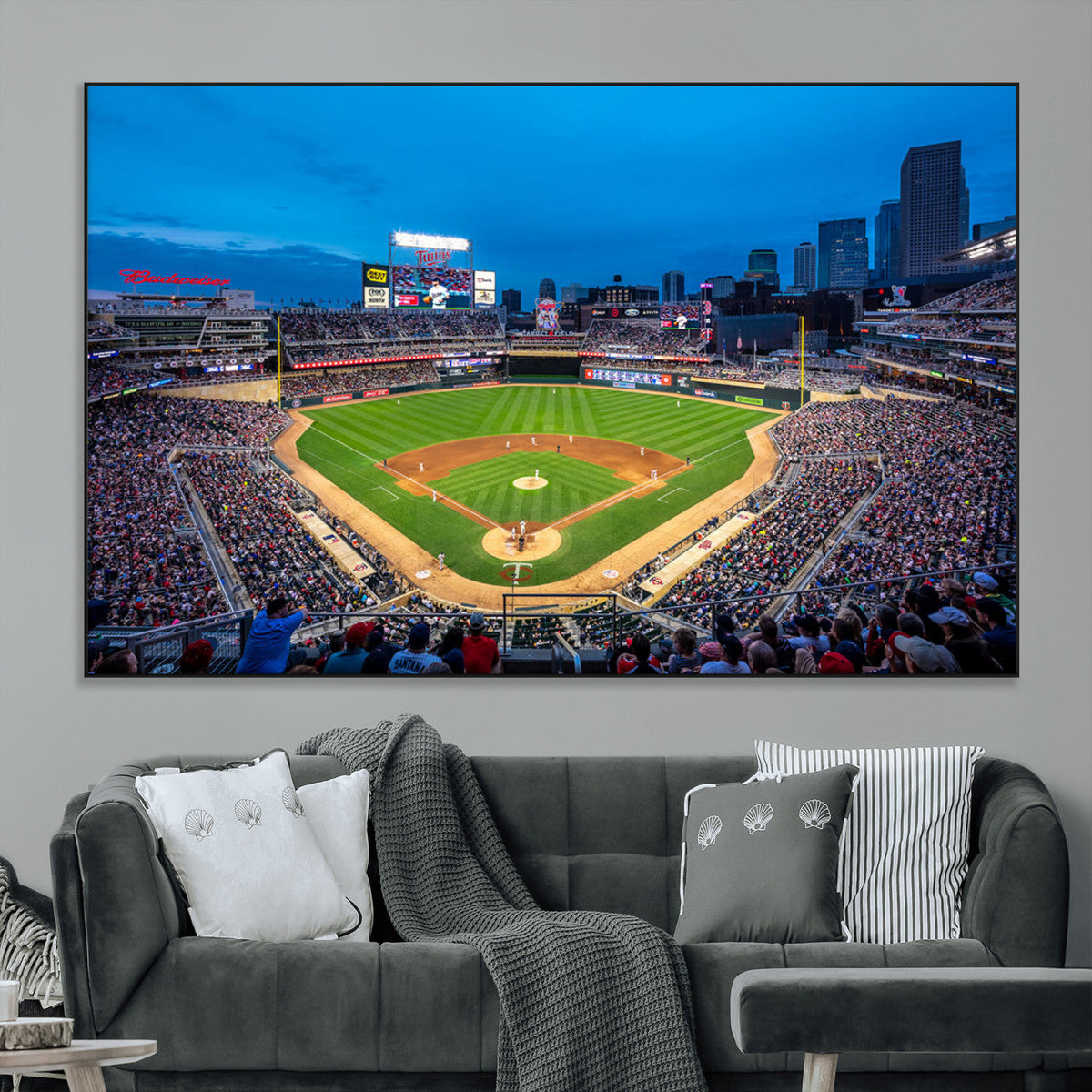 Target Field Stadium Wall Art Canvas Print – Minnesota Twins